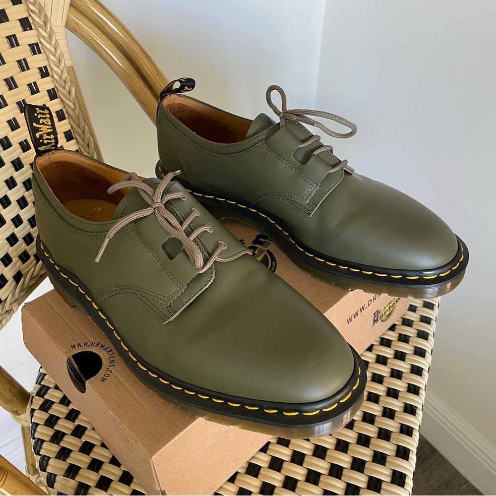 Dr. Martens made in England khaki oxfords size: 12 men’s US